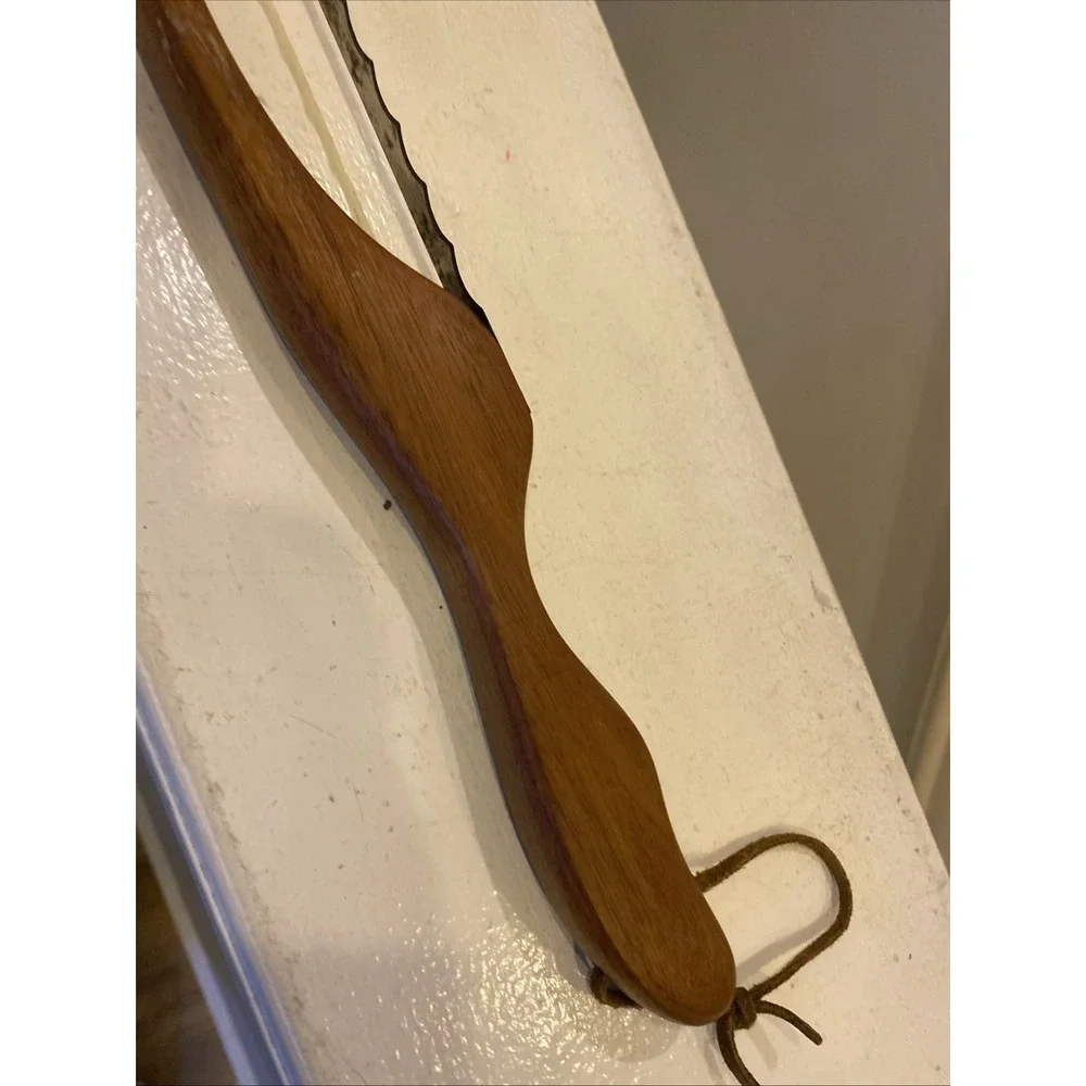 Left Handed Bread And Bagel Slicer Wood  Now Saw Vintage G2